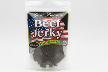 Great American Beef Jerky - Peppered 8oz | High Protein Snack