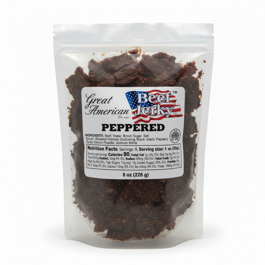 Peppered 8oz with flavor and ingredients