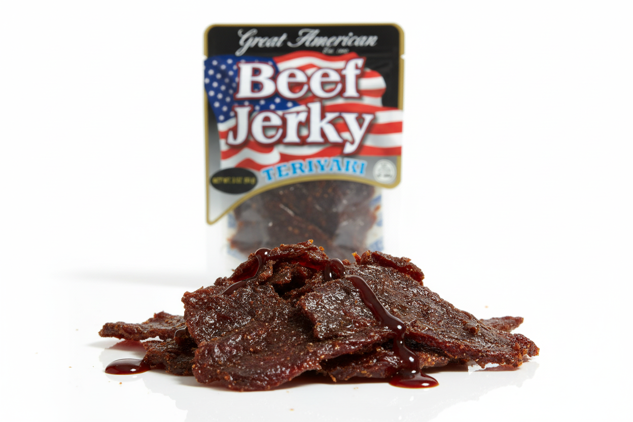Teriyaki Close-up with Jerky